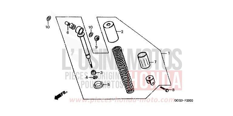 KISSEN, HINTEN von CB1300 Super Bold'or ABS MAGNA RED (R201) von 1999